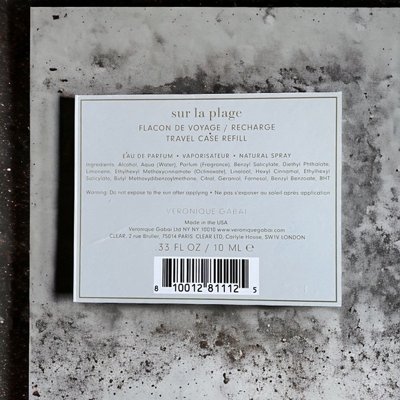 Veronique Gabais Sur la Plage Travel Case Refill Eau de Parfum - Picture 3 of 3